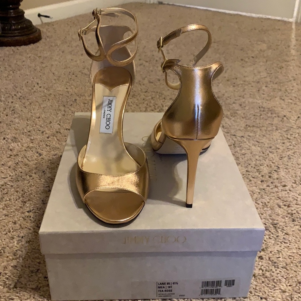 Jimmy Choo Rose Gold Heels